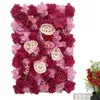 Decoratieve bloemen roze kunstbloem wandpaneel aangepast voor bruiloft achtergrond decor El Christmas babyshower