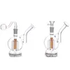 Großhandel Glasbong-Wasserpfeifen Ash Catcher 6Arm Tree Perc Bunte Ashcatcher Water Dab Rig Bongs Pipe Bubbler mit 14-mm-männlichem Rauchölbrenner oder Tabakschale