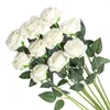 Decorative Flowers 1/5pcs Silk Artificial Rose Flower Wedding Home Table Decor Long Bouquet Arrange Fake Plant Valentine's Day Mother's