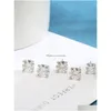 Charm Diamond 925 Sier placcato platino placcato oro 18 carati orecchino Bk ordine orecchini personalizzati con confezione regalo gioielli 221119 Drop Delivery Dhes5