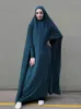 Etniska kläder Ramadan Khimar Abaya Turkiet Islam Jersey Hijabs Dress Niqab Muslim Fashion Kebaya Jalabiya For Women Robe Femme Musulmane