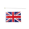 Drapeaux de bannière 14x21cm Royaume-Uni Drapeau Polyester Royaume-Uni Main de fête Agitant Jardin avec mât de drapeau Livraison à domicile Suppl Dhgarden Dhqmr