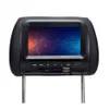 Monitor de carro com tela led tft de 7 polegadas, reprodutor mp5, monitor de encosto de cabeça, suporte av, usb, multimídia, alto-falante fm, carro, dvd, vídeo 720p246u