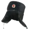 BeanieSkull Caps Fourrure Hiver Ushanka Chapeau Russe Amovible Trooper Trapper Chapeaux avec Oreillettes Rouge Étoile Emblème 230907