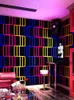 Wallpapers Ktv Wallpaper Carve Gestreept Karaoke Bars Wandbekleding 3D Muziek Bar Decoratie Flash Gaming Room Papier Geometrische Lijn