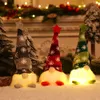 Juldekorationer glödande gnome ansiktslös docka glad hemdekoration navidad natal gåva för år gåvor 230907