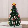 Décorations de Noël Arbre Enfants Faits à la main DIY Stéréo Scène en bois Ornements 230907