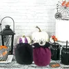 Autres fournitures de fête d'événement 10 / 20pcs Sacs-cadeaux d'Halloween Rouge Noir Oreilles de chauve-souris Trick ou Treat Sacs d'emballage de bonbons en velours Boîte-cadeau Citrouille Party Favors 230907