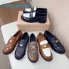 Klänningskor runt tå penny loafers 100% riktiga läder kvinnor skor vintage-effekt läder loafers designers lyxys toppkvalitet plattformsbottnar sneakers storlek storlek