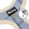 Dog Collars Leashes Soft Fleece Cat Harness Vest Warm Puppy Chihuahua Leash Set Adjustable Pets Vests Coat For Small Medium Dogs Cats 230907