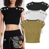 Designer Womens Knits Tees T-shirt senza maniche Donna Summer Tanks Camis Tees Vest Camicia corta Lady Slim Gilet Tops307l