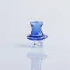 Nouveau style verre UFO Spinning Carb Cap avec 25mm OD 4Kind couleurs bouchon en verre pour 25mm Quartz Banger ongles verre eau Bongs LL