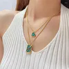 Choker 316L roestvrij staal Retro eenvoudige persoonlijkheid Veelzijdige ster maan hanger Sieraden accessoires Lichte luxe mode Liefde ketting