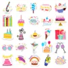 50PCS Cartoon Birthday Sticker Pvc moda deskorolka Wodoodporna Dekoracja samochodu