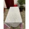 Toalha de mesa toalha de mesa decorações de festa de aniversário crianças adulto preto ouro plástico feliz capa suprimentos