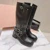 Tasarımcı Kadın Bot Kovboy Diz Botları Deri Ayak Bileği Şövalyesi Boot Kahverengi Yarım Boot Western Buckle Bootie Süet Yuvarlak Toe Poties Kutu