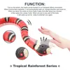 Andere Katzenbedarfsartikel Smart Sensing Snake Interaktives Spielzeug Automatische USB-Aufladung Kätzchenzubehör für Hunde Spielspielzeug 230907