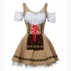 Costume à thème Couples traditionnels Costume Oktoberfest Taverne Barman Serveuse Tenue Cosplay Carnaval Halloween Robe de soirée fantaisie 230907