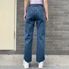 Jeans da donna 2023 Vita alta da ragazza stile donna pantaloni lunghi Cowboy femminile allentato streetwear farfalla ricamata pantaloni dritti