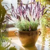 Fiori decorativi Seta artificiale Plastica 11 teste Lavanda Piante finte Briglia da matrimonio Bouquet Decorazione da tavolo per interni ed esterni per casa e ufficio