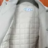 2023Autunno Inverno Off Marca Bianco 2023 Moda Nuova Industria Pesante Ricamato Peluche Uniforme da baseball Ow Uomini e Donne Amanti Taglia S-xl