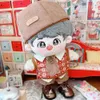 Dolls 1 Set 20cm Doll Clothes Set Mini Overalls Hat Suits For Cotton Stuffed Dolls Toys Accessories Idol Doll Headwear Clothes Suit 230908