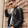 Men's Leather Faux Large Size 5XL Sheepskin Slim Aviation Genuine Bomber Jacket Men Real Flights Black Pilot Coats 230908