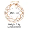 Anklets Austyn 1PC طبقة متعددة الطبقة مثير الكاحل الكاحل سوار الصيف سحر الشاطئ