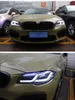 Faróis de carro para BMW série 5 F10 F18 2011-20 17 Atualização G30 estilo LED luz diurna farol de lente dupla