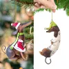 Kerstversiering Boom Hangende Ornamenten Teckel Hond Vormige Hangers Voor Thuis Kerst Jaar Geschenken 230907