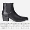 Buty Men High Heels Buty marki skórzane buty kostki wygodne imprezyjne buty dla mężczyzn 230907