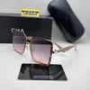 TIKTOK Lux Designer-Sonnenbrille für Damen, Brille, Metall-Y-Logo-Brille, Damen, gleicher Stil, UV-Schutz, mit Box