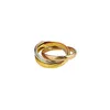 Stilista Fedi nuziali gioielli donna uomo oro argento anelli in oro rosa cerchio per sempre amore ring268L