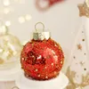 Party Decoration 6cm 25pcs Christmas Decorations Red Gold Boutique PET Painted Ball Set Tree Decorative