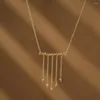 Hanger Kettingen Gouden Textuur Koperen Ketting Voor Vrouwen Persoonlijkheid Temperament Dames Romantische Prom Sieraden Groothandel