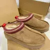 Tasman Slippers Chestnut uggssy Slides Sheepskin Shearling Tazz Classic Mules Women Men Ultra Mini Platform Boot Shoes Suede Upper Fall Winter Fashion shoes