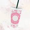 ウィンドウステッカーUV DTF転送ステッカーバレンタインデー24Oz Libbey GlassesラップボトルコールドカップDIY防水カスタムデカール