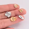 50Pcs Lot Stainless Steel Blank Stamping Tags For Custom Charms DIY For Necklace Jewelry Makings Whol 211014241J