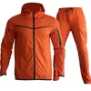 Erkek Trailsits 2023 Sonbahar ve Kış Sporları Fermuarı Hoodie Suit Boş Zaman Pantolon 2 Parçalı Set