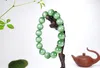 Hetian jade olho de gato mão corda redonda contas pulseira jade único círculo natural masculino e feminino