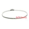 Bracelets de charme Bracelets à maillons de tennis en acier inoxydable 304L sans allergie avec zircon cubique scintillant de 3 mm de large, joli cadeau pour hommes et femmes 230907