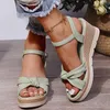 Plattform kil häl sandaler kvinnor sommar ankel band romerska sandaler kvinna mode spänne tjock botten sandalias mujer 230807