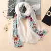 Lenços simples bordado floral viscose xale cachecol de bandana indiana impressão lenços de algodão e envoltórios macio foulard muçulmano hijab boné 230831