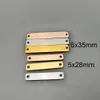 Charms MYLONGINGCHARM Free Laser Engrave 30pcs stainless steel rectangle bar connectors-custom or design- Rectangle Pendant 230907