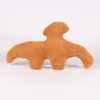 Venda quente novo dino frango nugget brinquedo de pelúcia bloco de frango série dinossauro aço dragão bully dragão boneca de pelúcia brinquedo livre ups