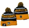 2023 Pittsburgh Hockey Beanie North American Team Side Patch Winter Wool Sport Knit Hat Skull Caps