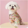 Dog Apparel Pets Tshirt Vest Stripe Shirt For Small Medium Large Dogs Clothes French English Bldog Teddy Chihuahua Pug Ps2093 Drop Del Dh3Yr