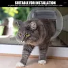 Cat Carriers Door Interior Magnetic Secure Kitten Dog Lock Flap Gate 4 Locking Puppy Small Pet Safety Supplies