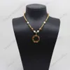 Designer smycken halsband franska romantisk liten doft dubbel medeltida vintage färgglad glaserad pärla orm benkedja kvinnors halsband