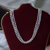 Collier ras du cou élégant en perles d'eau douce naturelles pour femmes, luxe, petit riz, perles baroques, collier perlé, bijoux de déclaration de mariage